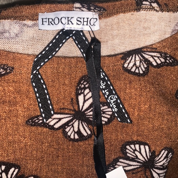 NWT Frock Shop ModCloth Can’t Wing Em All Butterfly Sweater Dress Small - Picture 9 of 11